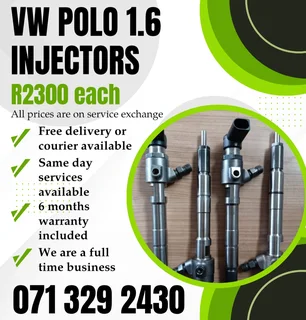 Vw Polo 1.6 Diesel Injectors For Sale With Warranty