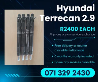 Hyundai Terracan 2.9 Injectors For Sale With Warranty