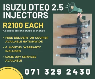 Isuzu Dteq 2.5 Injectors For Sale With Warranty
