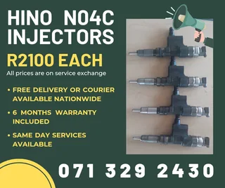 Hino N04c Injectors For Sale With Warranty
