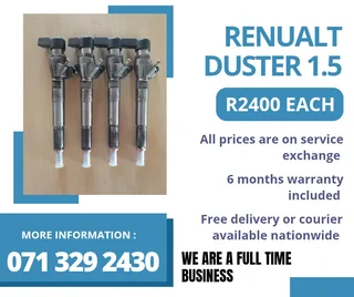 Renualt Duster 1.5 Diesel Injectors For Sale With Warranty