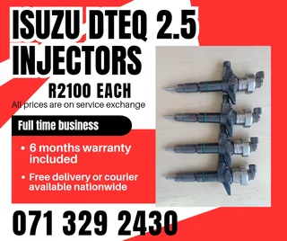 Isuzu Dteq 2.5 Injectors For Sale With Warranty