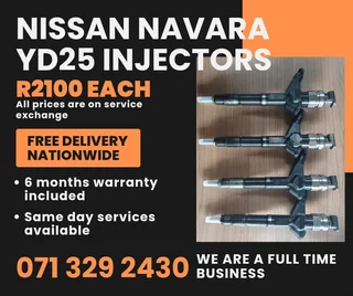 Nissan Navara Yd25 Injectors For Sale With Warranty On