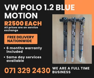 Vw Polo 1.2 Blue Motion Injectors For Sale With Warranty