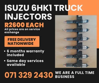 Isuzu 6hk1 Truck Injectors For Sale With Warranty