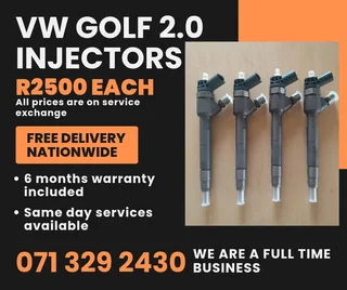 Vw Golf 2.0 Injectors For Sale With Warranty