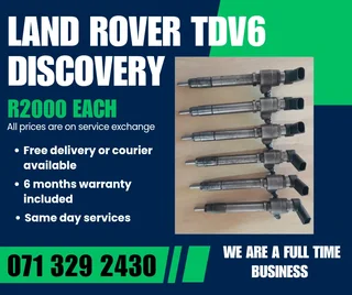 Land Rover Discovery Tdv6 2.7 Injectors For Sale With Warranty