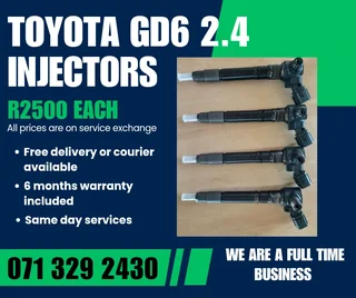 Toyota Gd6 2.4 Injectors For Sale With Warranty