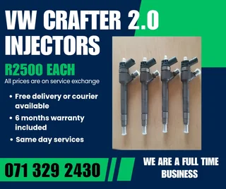 Vw Crafter 2.0 Diesel Injectors For Sale With Warranty