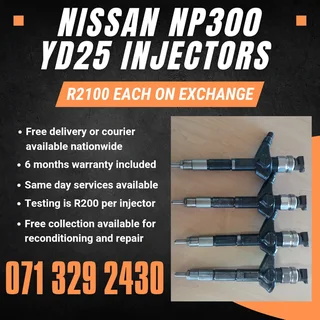 Nissan Np300 Yd25 Diesel Injectors For Sale With Warranty