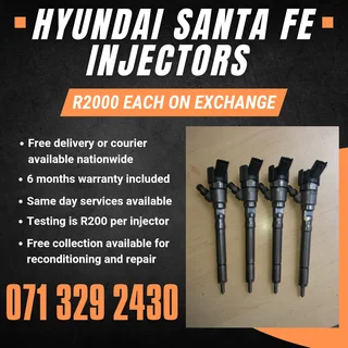 Hyundai Santa Fe Injectors For Sale With Warranty