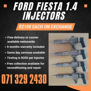 Ford Fiesta 1.4 Injectors For Sale With Warranty