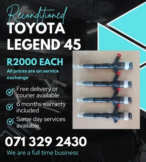 Toyota Legend 45 Diesel Injectors For Sale With Warranty