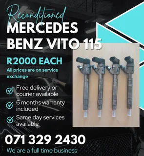 Mercedes Benz Vito 115 Diesel Injectors For Sale With Warranty