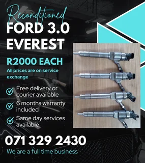 Ford Everest 3.0 Diesel Injectors For Sale With Warranty