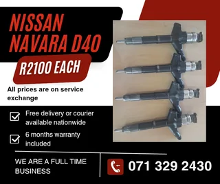 Nissan Navara D40 Injectors For Sale With Warranty