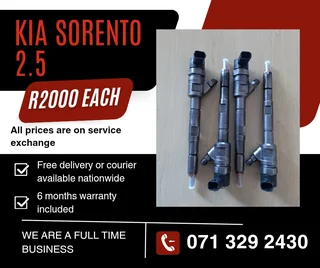 Kia Sorento 2.5 Injectors For Sale With Warranty