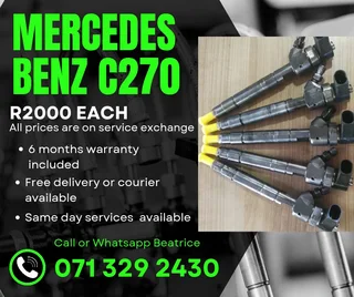 Mercedes Benz C270 Injectors For Sale With Warranty