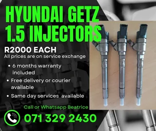 Hyundai Getz 1.5 Diesel Injectors For Sale With Warranty