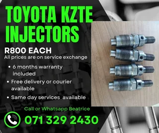 Toyota Kzte Injectors For Sale With Warranty