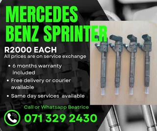 Mercedes Benz Sprinter Injectors For Sale With Warranty