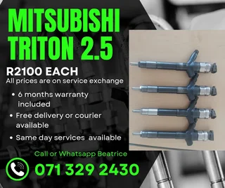 Mitsubishi Triton 2.5 Injectors For Sale With Warranty