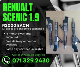 Renualt Scenic 1.9 Injectors For Sale With Warranty On