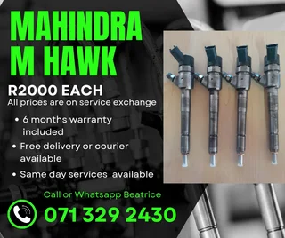 Mahindra Mhawk Diesel Injectors For Sale With Warranty