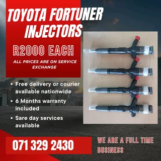 Toyota Fortuner Diesel Injectors For Sale With Warranty On