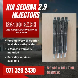 Kia Sedona 2.9 Injectors For Sale With Warranty