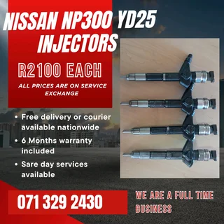Nissan Np300 Yd25 Diesel Injectors For Sale With Warranty