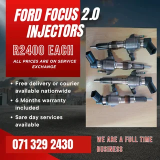 Ford Focus 1.6 Injectors For Sale With Warranty