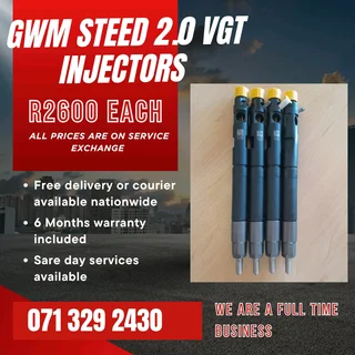 Gwm Steed 2.0 Vgt Injectors For Sale With Warranty
