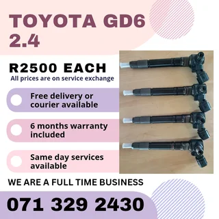 Toyota Gd6 2.4 Injectors For Sale With Warranty