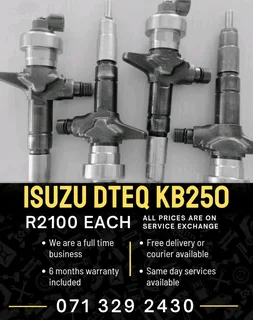 Isuzu Dteq Kb250 Injectors For Sale With Warranty