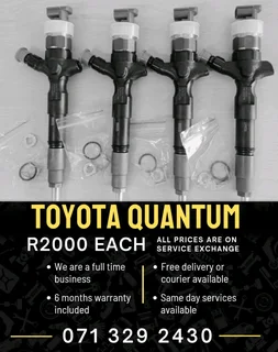 Toyota Quantum Diesel Injectors For Sale With Warranty