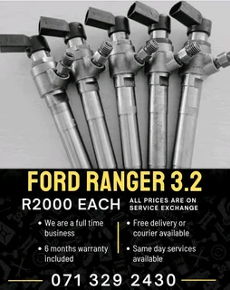 Ford Ranger 3.2 Injectors For Sale With Warranty On