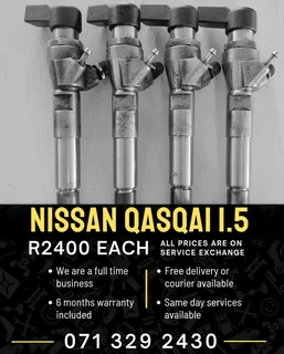Nissan Qasqai 1.5 Diesel Injectors For Sale With Warranty