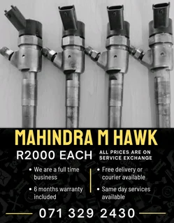 Mahindra M Hawk Diesel Injectors For Sale With Warranty