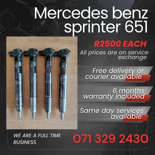 Mercedes Benz Sprinter 651 Injectors For Sale With Warranty On