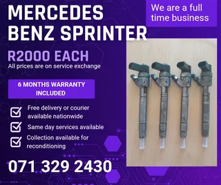 Mercedes Benz Sprinter Injectors For Sale With Warranty On