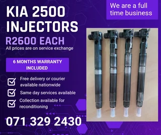 Kia 2500 Injectors For Sale With Warranty On