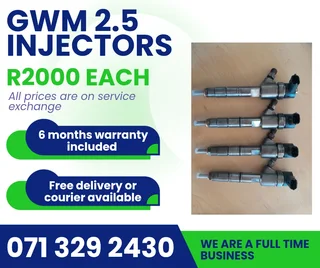 Gwm 2.5 Injectors For Sale With Warranty On
