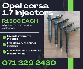Opel Corsa 1.7 Injectors For Sale With Warranty