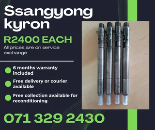 Ssangyong Kyron Diesel Injectors For Sale With Warranty
