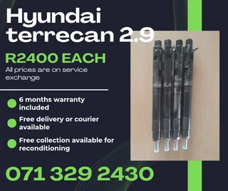 Hyundai Terracan 2.9 Injectors For Sale With Warranty