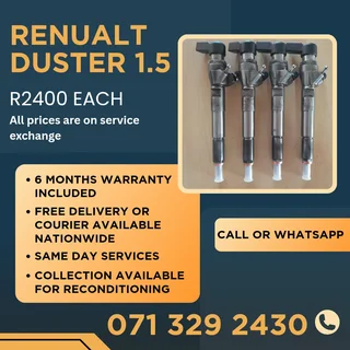Renualt Duster 1.5 Diesel Injectors For Sale With Warranty