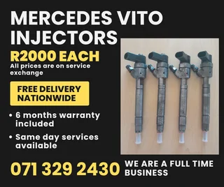 Mercedes Benz Vito Diesel Injectors For Sale With Warranty On