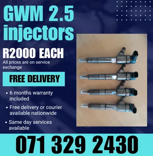 Gwm 2.5 Injectors For Sale With Warranty