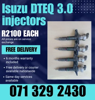 Isuzu Dteq 3.0 Injectors For Sale With Warranty